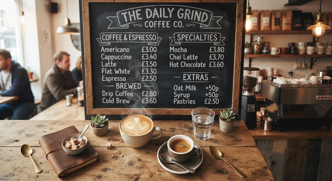Decoding a Coffee Shop Menu for the First Time