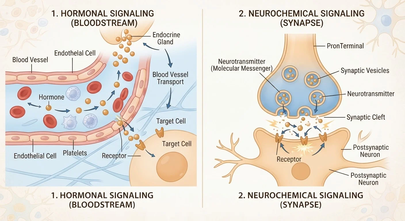 Hormones vs. Neurotransmitters: Two Chemical Messengers, Very Different Jobs