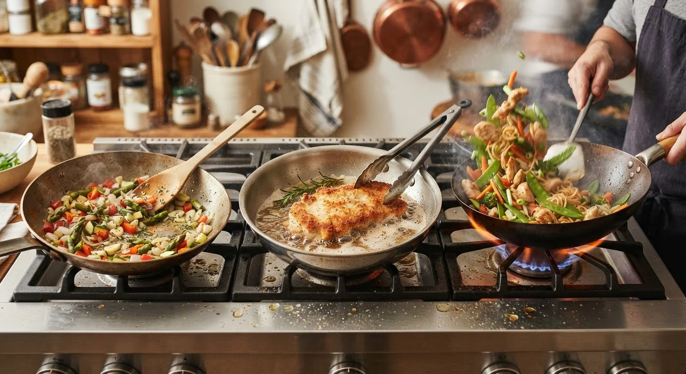 Sautéing, Pan-Frying, and Stir-Frying: What Sets Them Apart