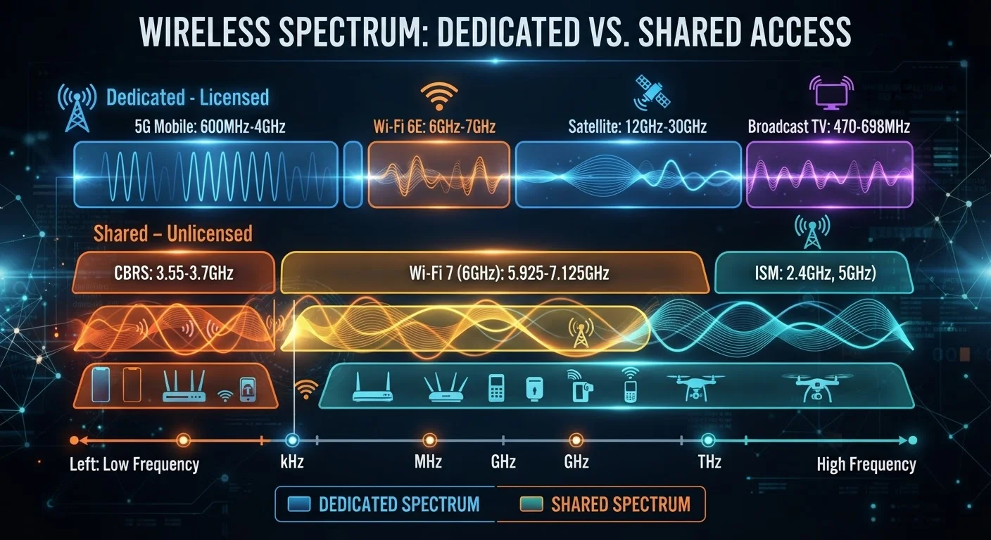 Shared vs. Dedicated Network Spectrum: What the Difference Means for Users